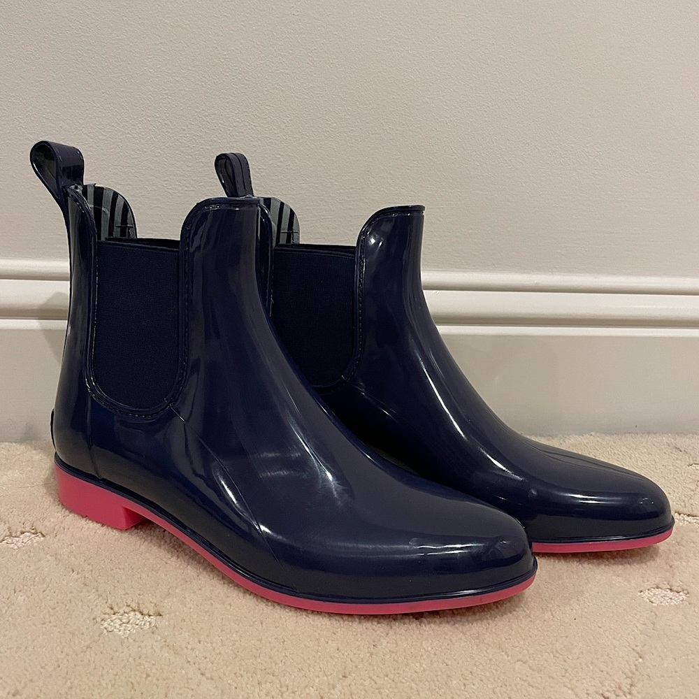 NoSox Navy/Pink MYST Rain Boots